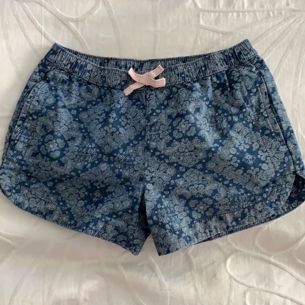Girls Joe Fresh Printed Denim Shorts